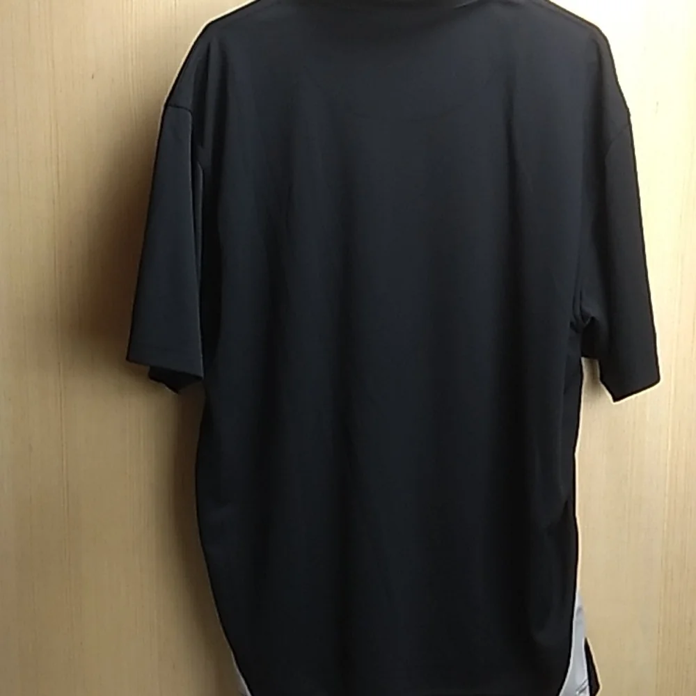 PGA Tour Men's XL Black & White 100% Polyester Golf Shirt - Picture 2 of 3